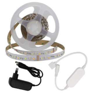 ADAPTATEUR DE BANDE LED INTELLIGENTE + CONTRÔLEUR WIFI DC12V 5050 + 2835 RGB + WW 60 SMD IP20