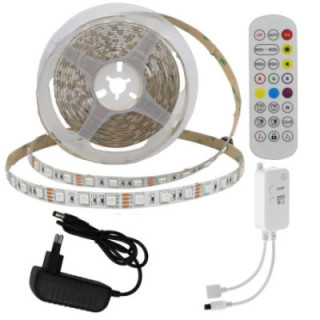 ADAPTATEUR LED STRIP SET + BLUETOOTH MUSIC + REMOTE DC12V 5050 60 LEDS RGB IP20
