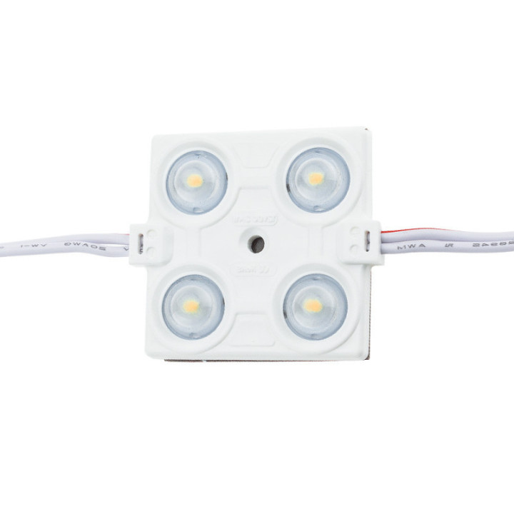 LED LENS MODULE 4 2835 160° DC12V 2.4W IP65 3000K 43*38*6.5mm