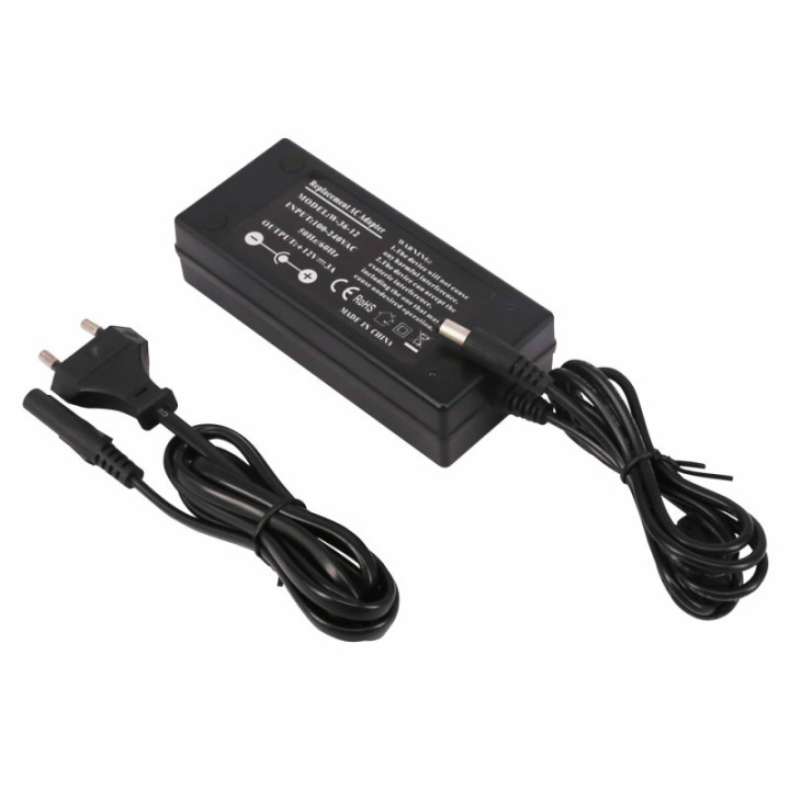 BARRETTE LED ALIMENTATION 36W 12V/3A - PLASTIQUE GARANTIE 3 ANS