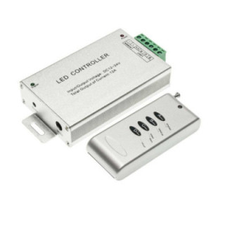 TÉLÉCOMMANDE LED STRIP RGB - 4 BOUTONS - RADIO - 144W 12A