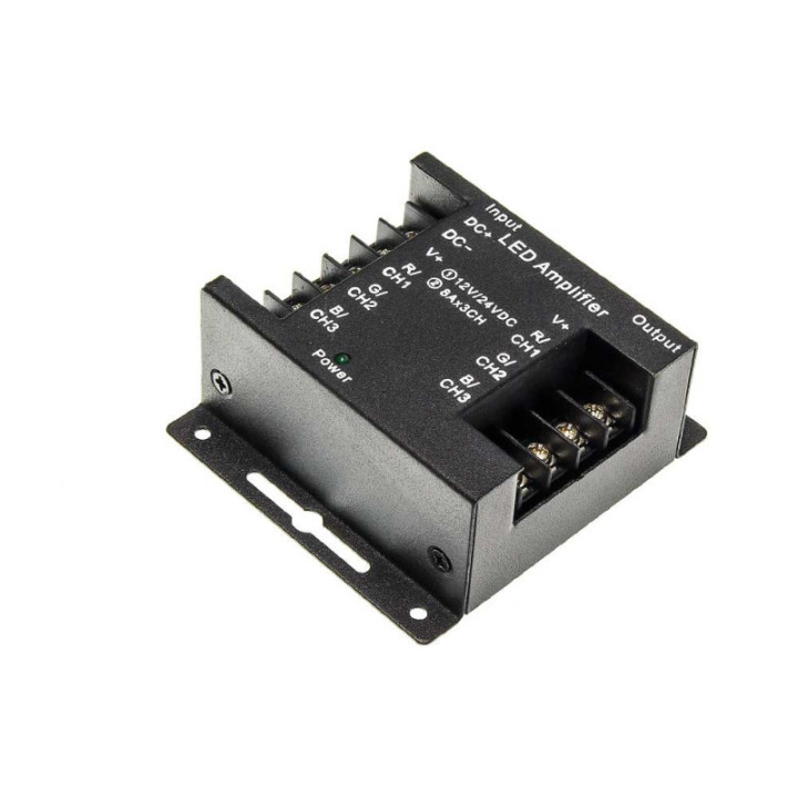 AMPLIFICATEUR DE BANDE LED RGB, COQUE EN FER
