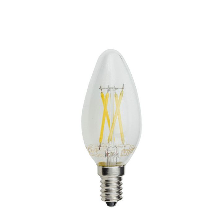 BOUGIE LED C35 4W 400LM E14 175-265V 4500K FILAMENT