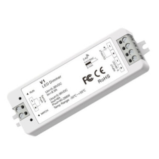 CONTRÔLEUR LED 1CH 5-36VDC 8A*1CH 40W/96W/192W/288W(5/12/24/36V)