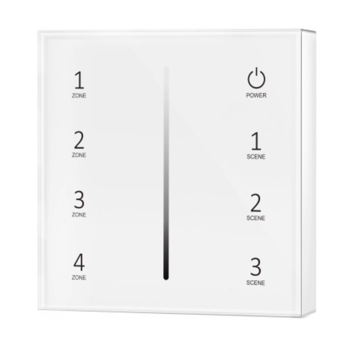 TÉLÉCOMMANDE 4 ZONES À COULEUR UNIQUE BLANC