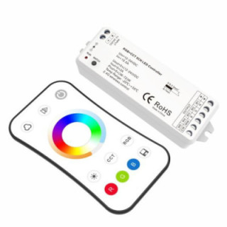 TÉLÉCOMMANDE RGB+TEMPÉRATURE DE COULEUR 12-24VDC 3A*5CH MAX15A 180W/360W(12/24V)