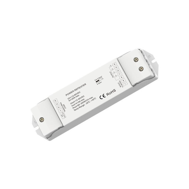 RÉPÉTEUR DE PUISSANCE 12-60VDC 5A*4CH MAX 20A 240W/480W/720W/960W/1200W(12V/24V/36V/48V/60V)