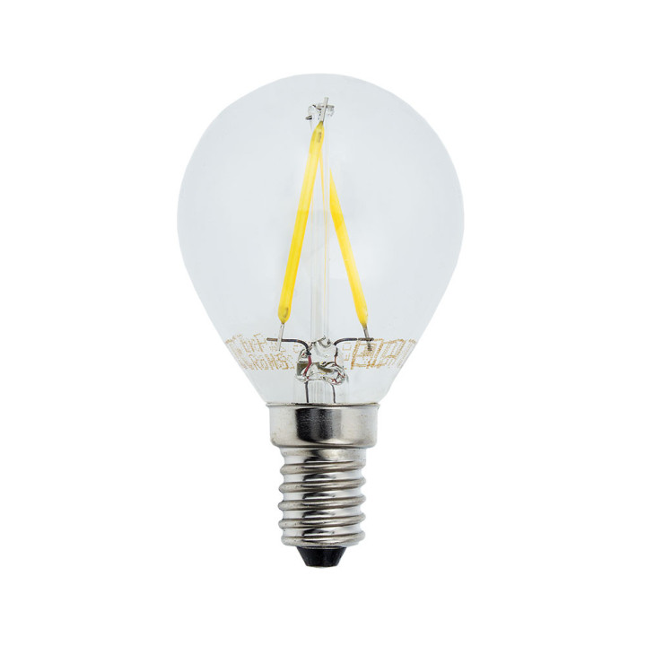 AMPOULE LED G45 2W 200LM E14 175-265V 2700K FILAMENT