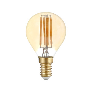 AMPOULE LED G45 4W 400LM E14 175-265V 2500K FILAMENT GOLDEN GLASS DIMMABLE