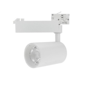 LED TRACK LIGHT 25W 220V 650mA BA 24  110Lm W WHITE BODY, 4000K