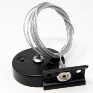 SUSPENSION 4 FILS POUR SYSTÈME DE PISTE 3Phases avec clip 5m NOIR