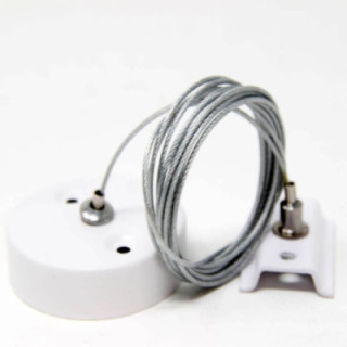 SUSPENSION 4 FILS POUR SYSTÈME DE PISTE 3Phases avec clip 5m BLANC