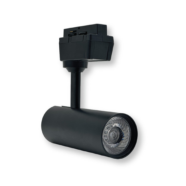 LED TRACK LIGHT 12W 220V BRIDGELUX COB CHIP 1200LM 4000K BLACK BODY