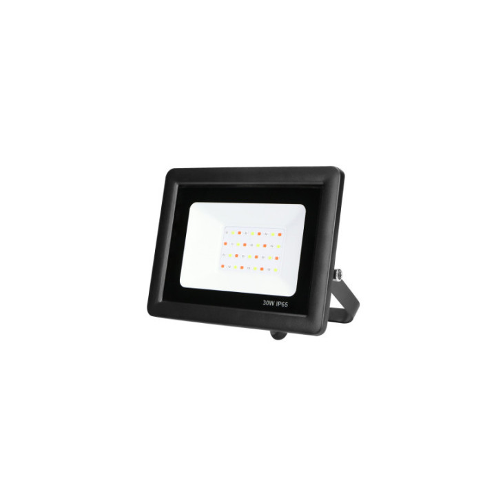 LED SMD FLOODLIGHT BLACK 30W 2400LM AC220-240V 120° IP65 RGB