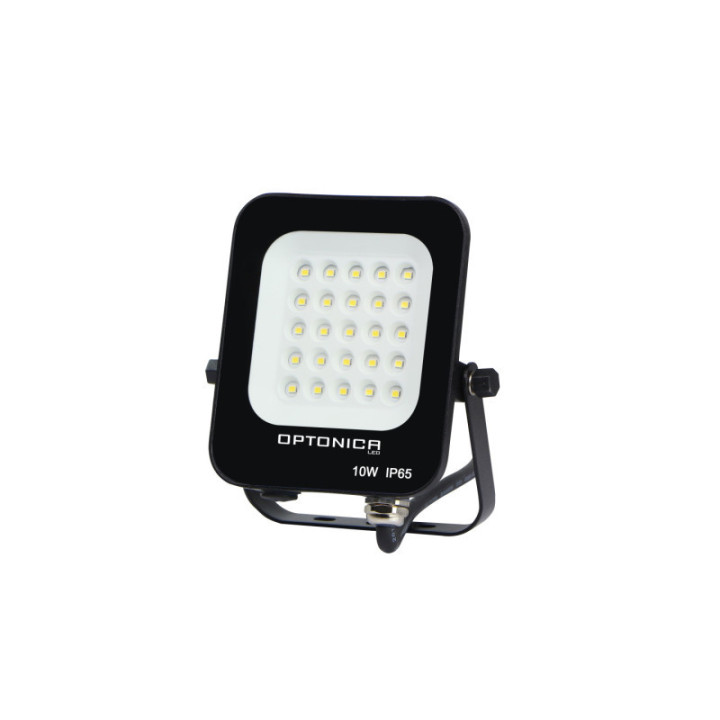 LED SMD FLOODLIGHT BLACK 10W 900LM AC220-240V 90° IP65 2700K