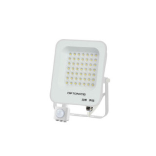 LED SMD FLOODLIGHT WHITE 30W 2700LM AC220-240V 90° IP65 4500K + détecteur