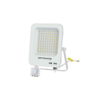 LED SMD FLOODLIGHT WHITE 50W 4500LM AC220-240V 90° IP65 4500K + détecteur