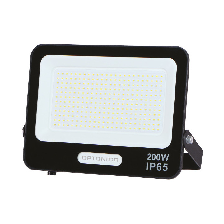 LED SMD FLOODLIGHT BLACK 300W 90lm/W AC180-265V 120° IP65 6000K - 30cm CABLE