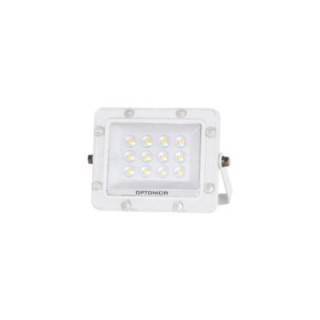 LED SMD FLOODLIGHT WHITE 10W 100lm/W AC180-265V 90° IP65 3000K - 30cm CABLE