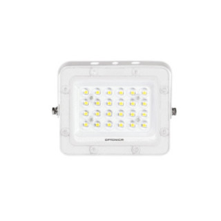 LED SMD FLOODLIGHT WHITE 20W 100lm/W AC180-265V 90° IP65 3000K - 30cm CABLE