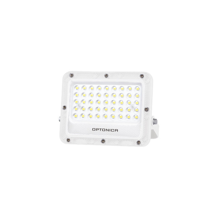 LED SMD FLOODLIGHT WHITE 30W 100lm/W AC180-265V 90° IP65 6000K - 30cm CABLE