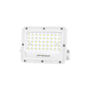 LED SMD FLOODLIGHT WHITE 30W 100lm/W AC180-265V 90° IP65 3000K - 30cm CABLE