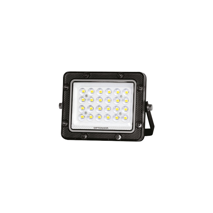 LED SMD FLOODLIGHT BLACK 20W 100lm/W AC180-265V 90° IP65 4000K - 30cm CABLE