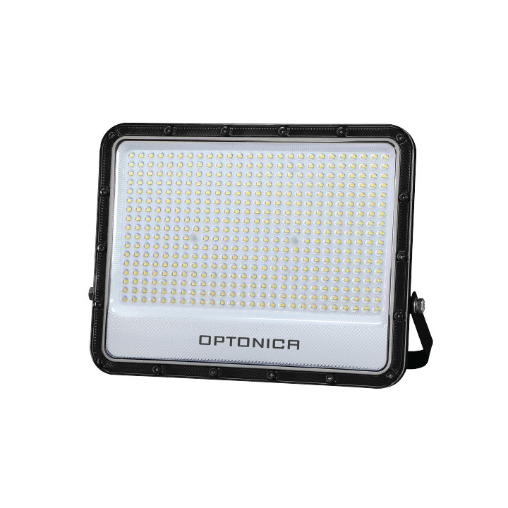 LED SMD FLOODLIGHT BLACK 300W 140lm/W AC180-265V 90° IP65 6000K - 100cm CABLE
