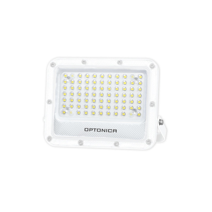 LED SMD FLOODLIGHT WHITE 50W 100lm/W AC180-265V 90° IP65 4000K - 70cm CABLE