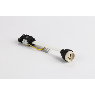 SUPPORT DE LAMPE GU10 + 0,5 CARRÉ ISOLÉ + FIL DE TERRE