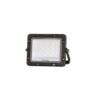 LED SMD FLOODLIGHT BLACK 10W 100lm/W AC180-265V 90° IP65 3000K - 30cm CABLE