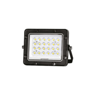 LED SMD FLOODLIGHT BLACK 20W 100lm/W AC180-265V 90° IP65 6000K - 30cm CABLE