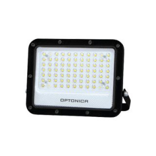 LED SMD FLOODLIGHT BLACK 50W 100lm/W AC180-265V 90° IP65 6000K - 70cm CABLE
