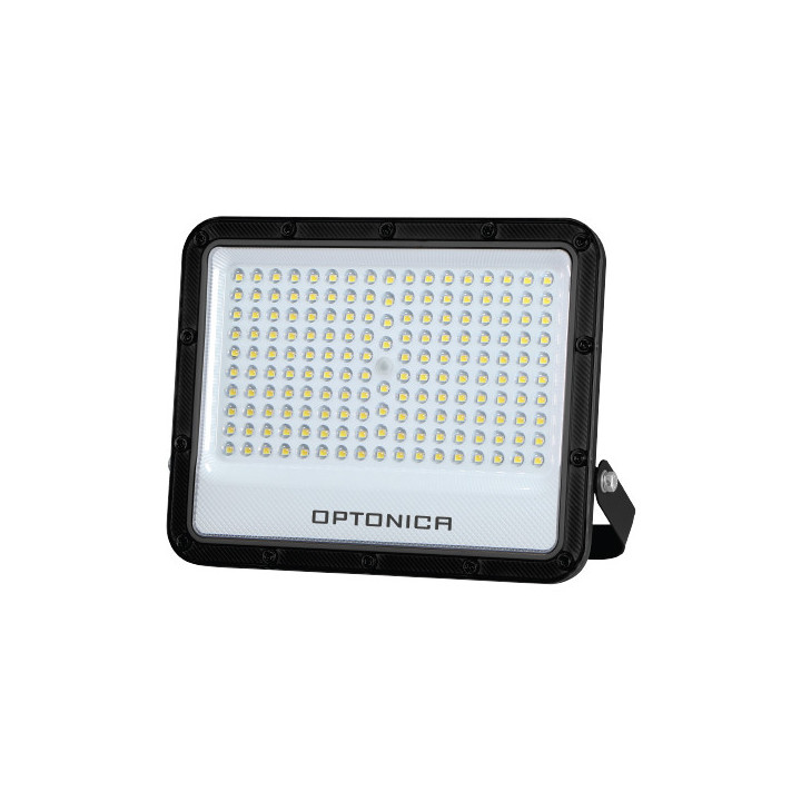 LED SMD FLOODLIGHT BLACK 100W 100lm/W AC180-265V 90° IP65 3000K - 100cm CABLE