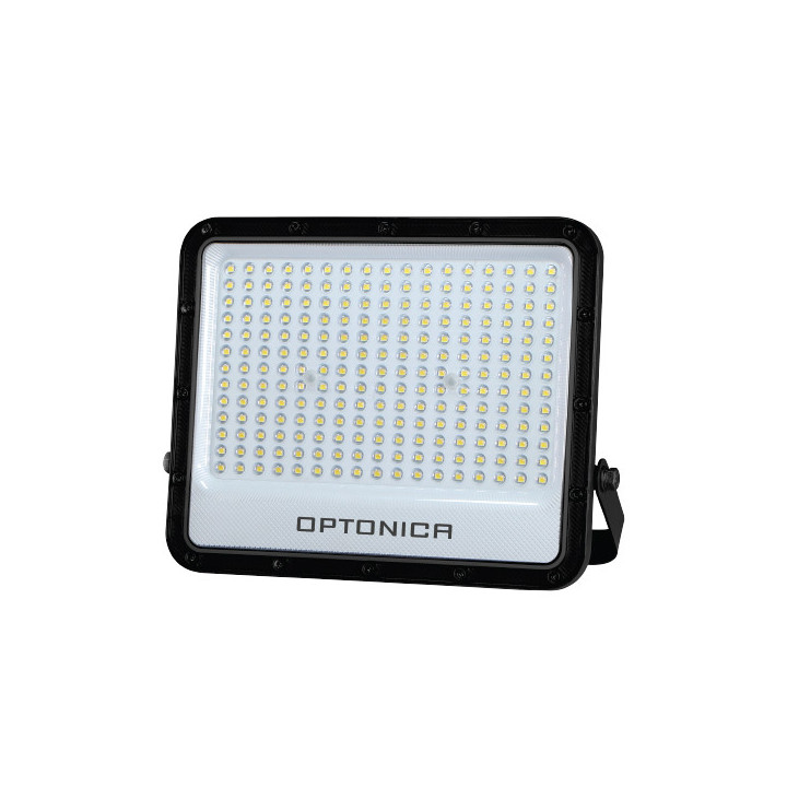 LED SMD FLOODLIGHT BLACK 150W 100lm/W AC180-265V 90° IP65 6000K - 100cm CABLE