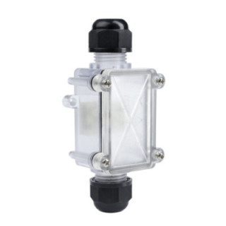 BORNIER ÉTANCHE IP68 - BOX SPLITTER 2 BORNES - TRANSPARENT