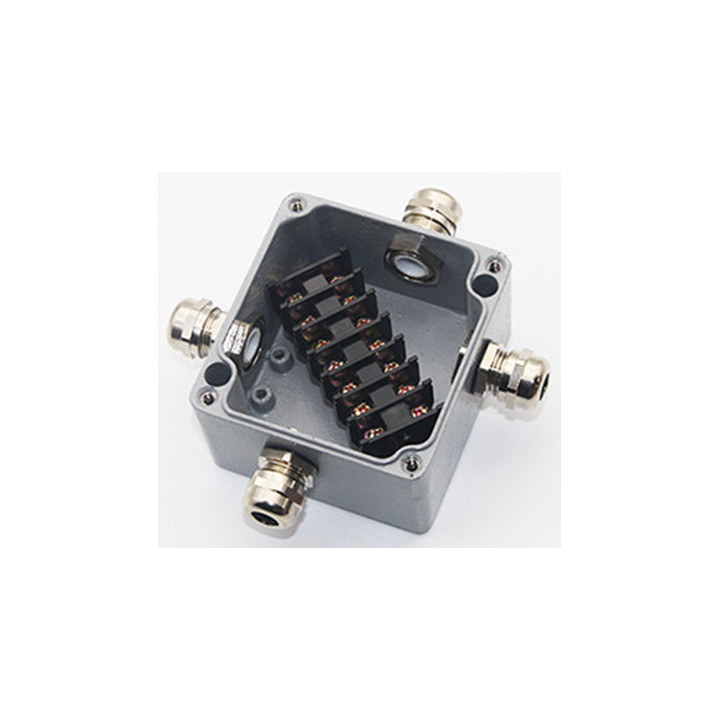 BORNIER ALUMINIUM ÉTANCHE IP68 450V/24A - 4 BORNES