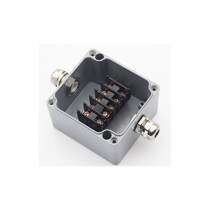 BORNIER ALUMINIUM ÉTANCHE IP68 450V 24A - 2 BORNES