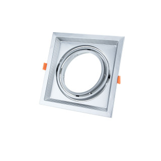 RECTANGULAIRE 1*ARING ADJUSTABLE CORPS ARGENT 180*180*42mm