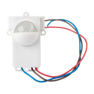 Détecteur de mouvement PIR IP44 AC220-240V D:10m 120° Lux:10-2000
