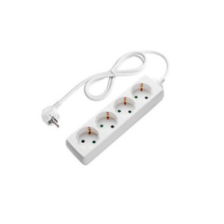 POWER STRIP 4-SOCKETS 3G1.5mm-3M, 16A, 230V, Max3500W, IP20 - BLANC