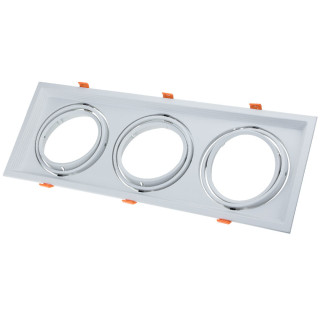 CORPS BLANC RECTANGULAIRE 3*ANNEAUX AJUSTABLES 480*180*42mm