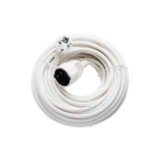 CORDON D'EXTENSION H05VV-F3G1.5mm-10M, 16A, 250V, Max3500W - BLANC