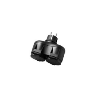ADAPTATEUR 2 VOIES IP44 2*16A, 16A, 230V, Max3500W - NOIR