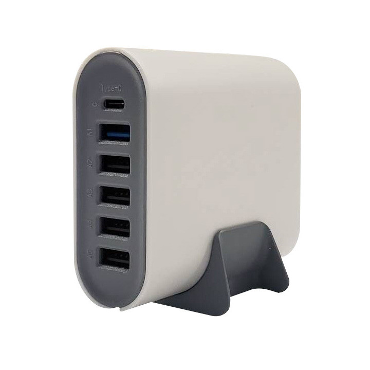 CONCENTRATEURS DE CHARGE AVEC USB (5*TYPE-A ET 1*TYPE-C)