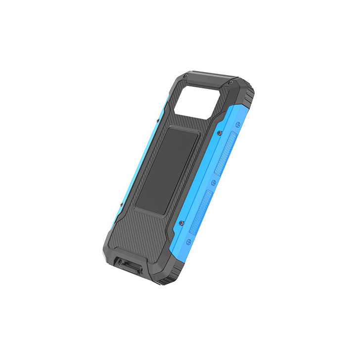 BANQUE D'ALIMENTATION 10000mAh 3.7V SOLAIRE:1.2W BLACK+BLUE LED:2W