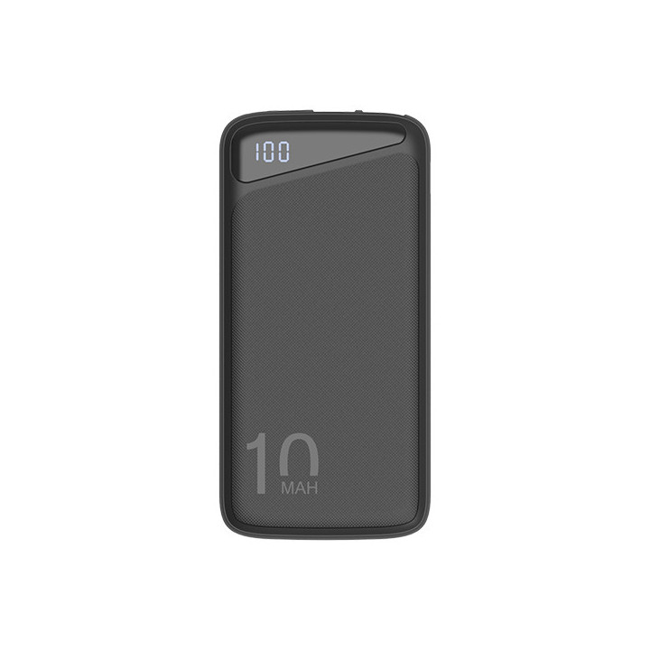 BANQUE D'ALIMENTATION 10000mAh 3.7V NOIR MICRO/TYPE-C SORTIE MAXIMALE:DC22.5W