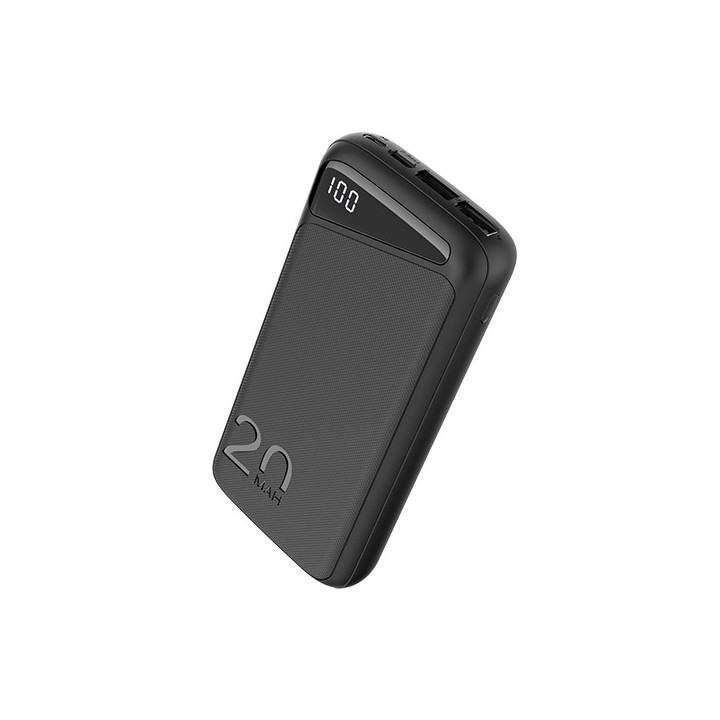 BANQUE D'ALIMENTATION 20000mAh 3.7V NOIR MICRO/TYPE-C SORTIE MAXIMALE:DC22.5W