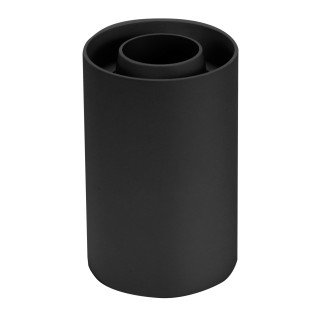 PROJECTEUR ROND PLASTIQUE DOUILLE GU10 NOIR IP20 MAX-10W