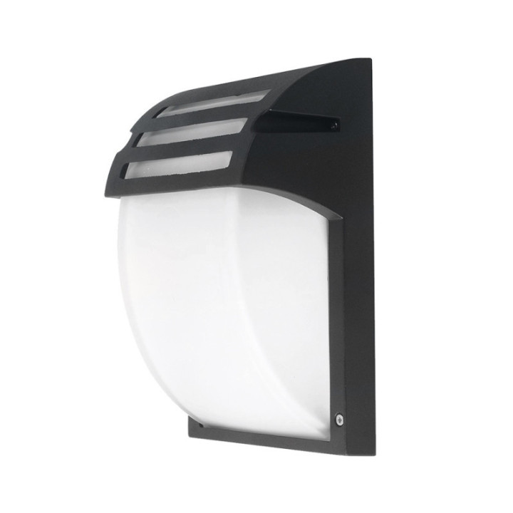 APPLIQUE MURALE ALUMINIUM NOIR MAT 1*E27